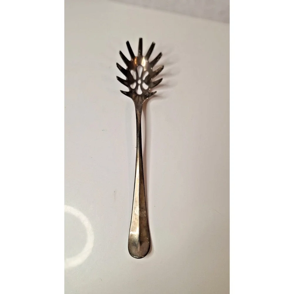 Silverplate Spaghetti Server, Vintage Pasta Fork